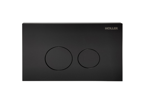 Инсталляция HOLLER MQ100 (комплект 3 в 1) + Унитаз подвесной безободковый HOLLER WALL TORNADO (3.0) , белый + Клавиша смыва HOLLER MBR, черный матовый