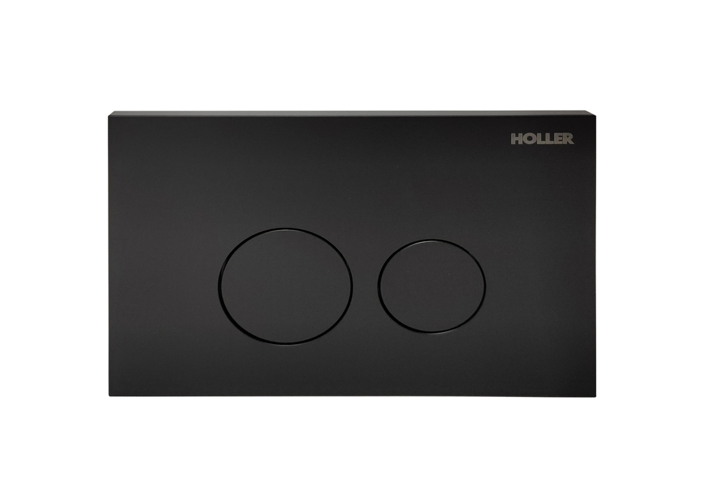 Инсталляция HOLLER MQ100 (комплект 3 в 1) + Унитаз подвесной безободковый HOLLER COMO, белый + Клавиша смыва HOLLER MBR, черный матовый