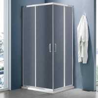 Душевое ограждение SANTREK AQUA Lea-CR-1200*800-G-Chrome 1200*800*1850 Г-обр. стекло Грейп 5мм, профиль Хром 
