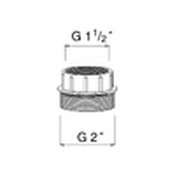 Д-4050 Адаптер NORDFORM ОРИО 1 1/2''/ 2''