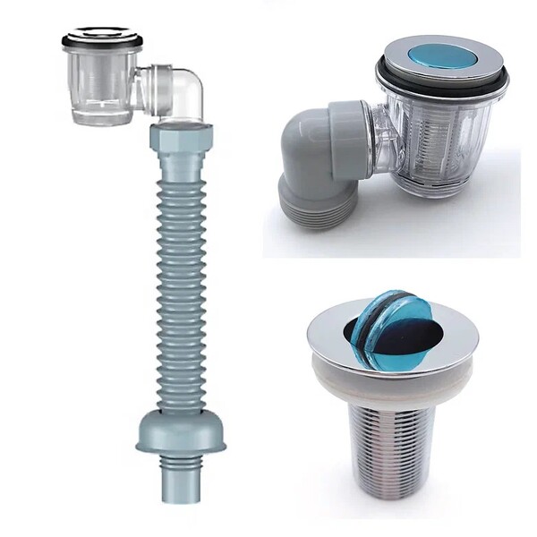 Д-6331 Сифон для раковины с выпуском NORDFORM ОРИО (универсальный)