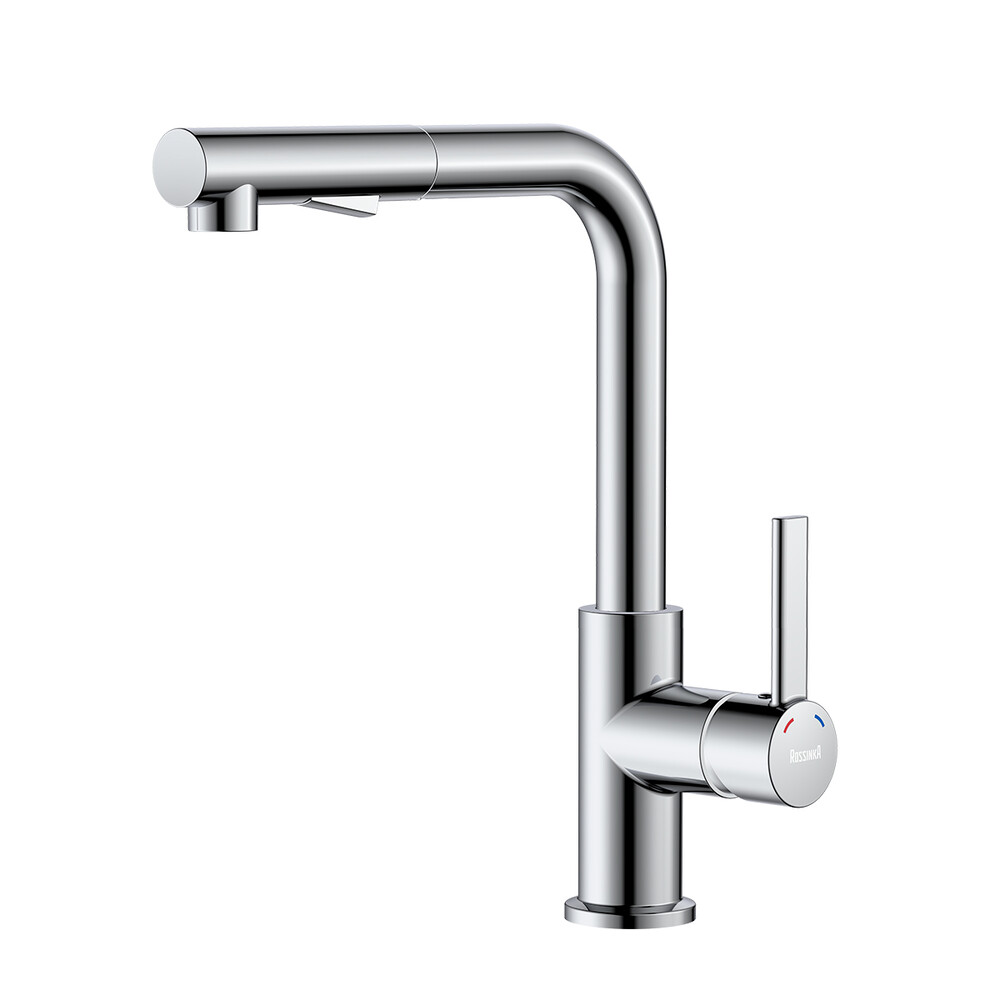 Смеситель одноручный для кухни с вытяжным изливом, хром ROSSINKA Z35-38 НОВИНКА!!!