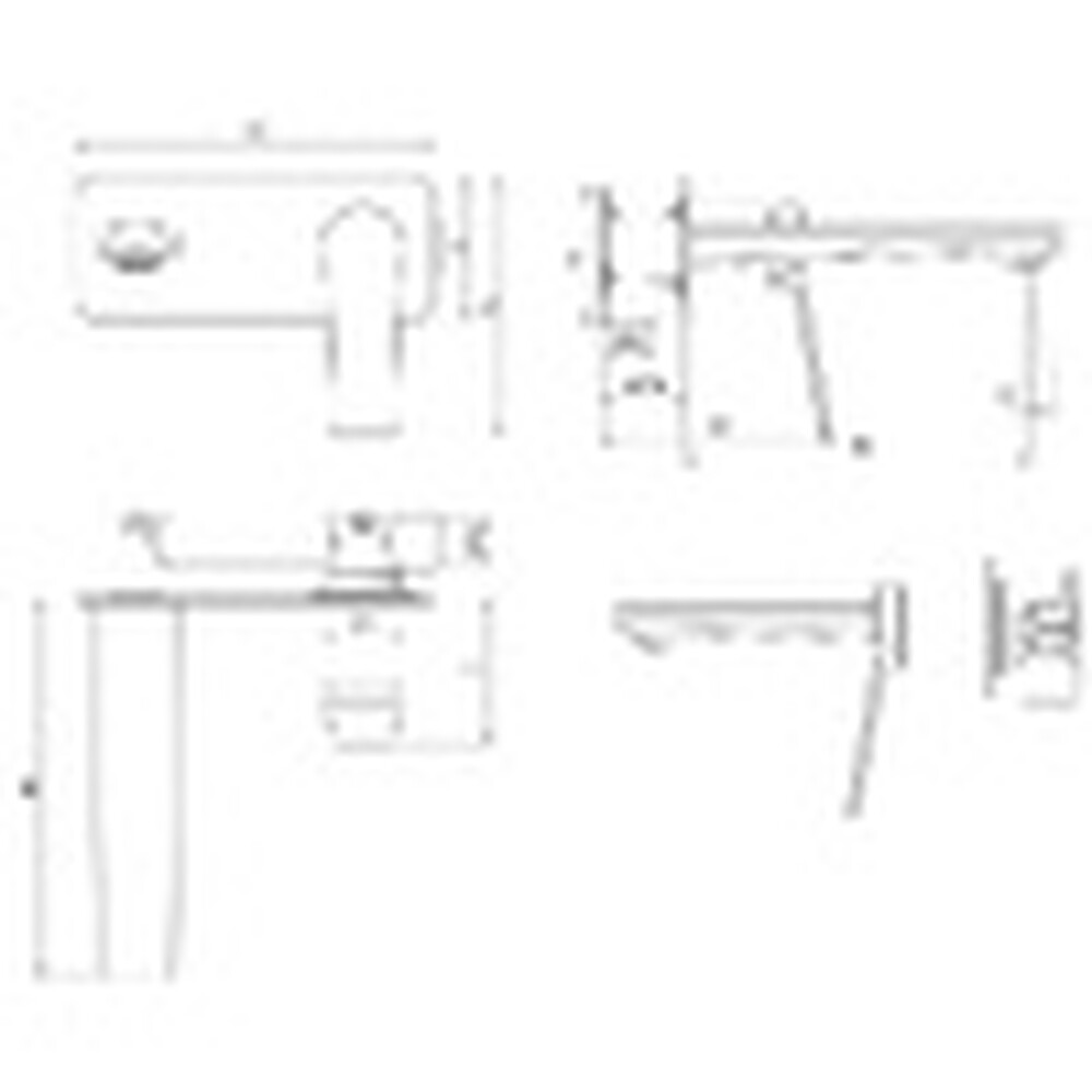 Смеситель одноручный для умывальника, встраиваемый, хром ROSSINKA RS20-16 НОВИНКА!!!