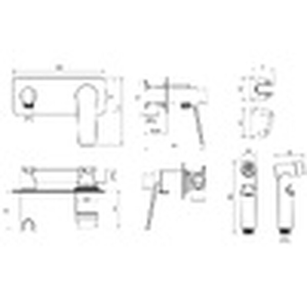 Смеситель одноручный с гигиеническим душем, встраиваемый, хром ROSSINKA RS20-51 НОВИНКА!!!