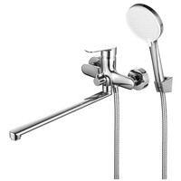 DR29043 Смеситель одноручный унив.с повортным изливом 350 мм, хром DECOROOM 