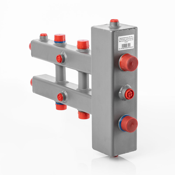 Гидроразделитель с коллектором горизонтальный, 3 контура, до 70 кВт VTc.100.SN.070603