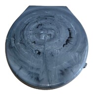 Сиденье д/унитаза жесткое КЛАССИК "Мрамор (графит)"