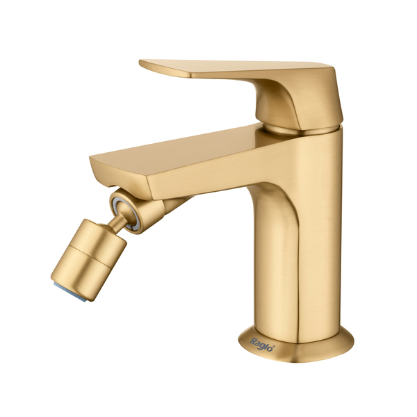 R07.50.03 Смеситель для биде RAGLO (зол.+сатин)