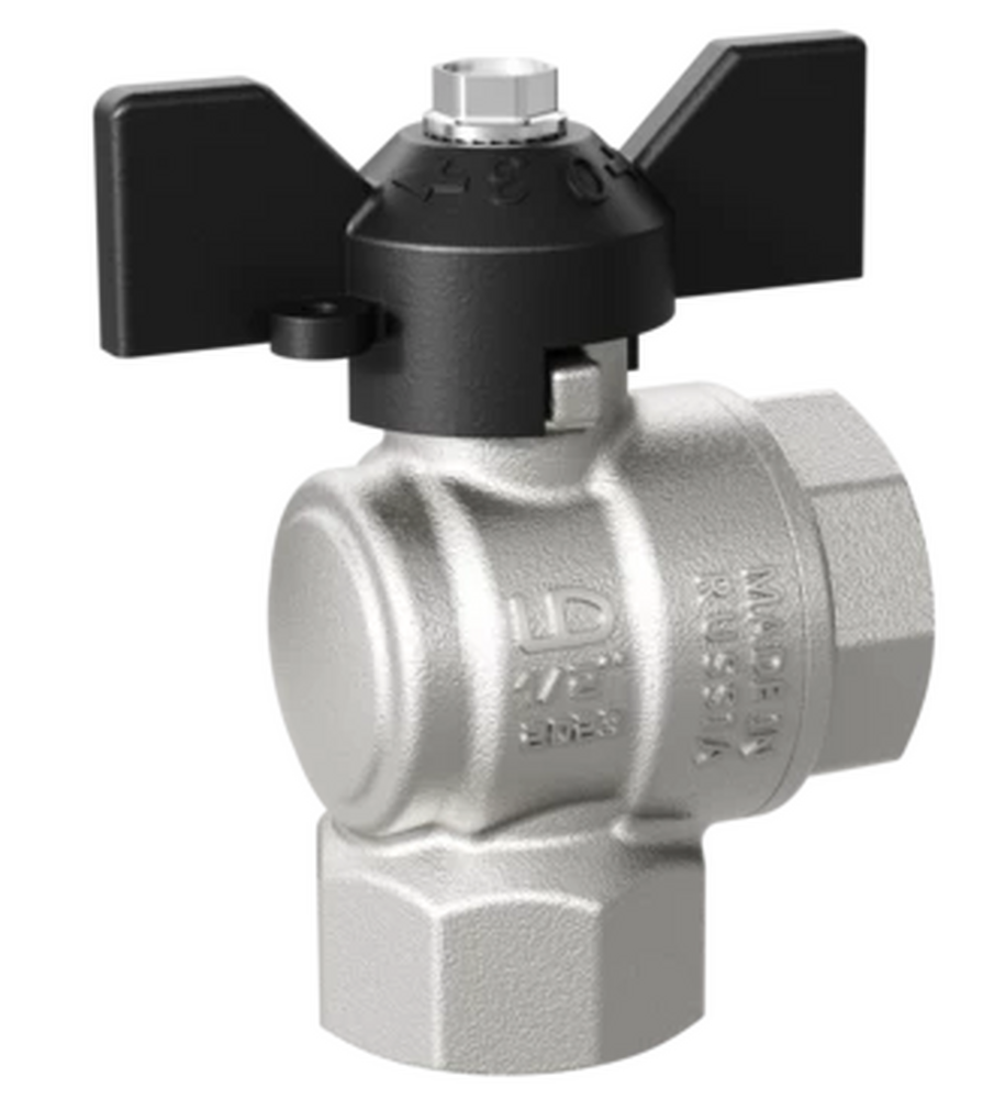 Кран вода LD Pride 1/2" г/г баб УГЛОВОЙ LD 47.200.15