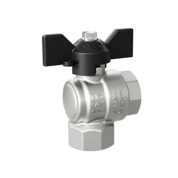 Кран вода LD Pride 1" г/г баб УГЛОВОЙ LD 47.200.25