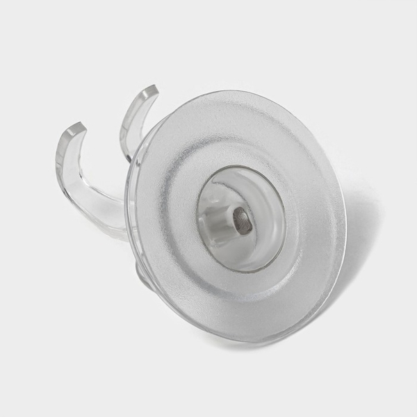 Крючок самоклеящийся "Elemental" 6,3х6,5х6,5 см, цвет прозрачный   10130824