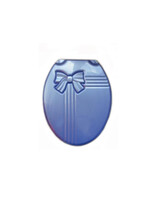 Сиденье д/унитаза жесткое БАНТИК голубой