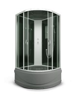 Душ. кабина ER3509TP-C2-RUS_GRAY 90*90*215см, зад.ст.стекло, тонир, 4 мм, 3к.