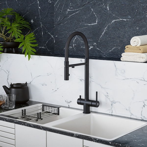 DA1462505Black Смеситель для кухонной мойки с фильтром ,черный