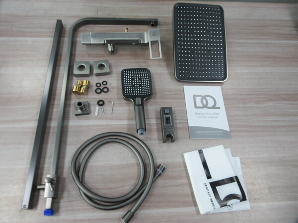DA1713706 Душевая система со смесителем DQ Dortmund, графит