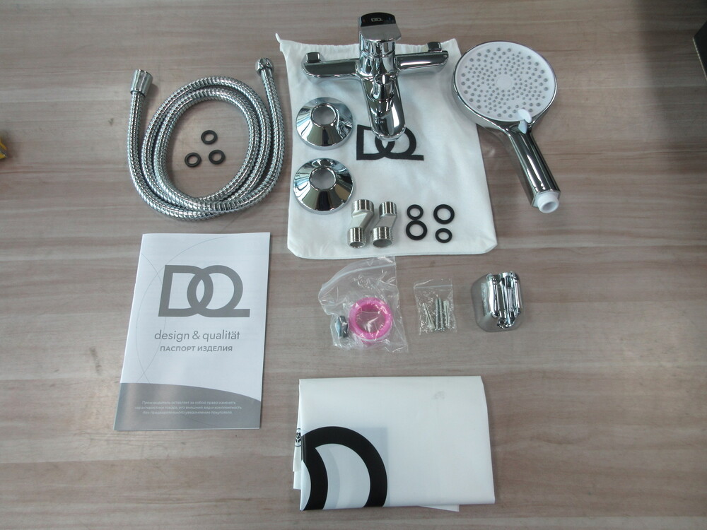 DA1763201 Смеситель для ванны с душем DQ Leipzig короткий излив, хром