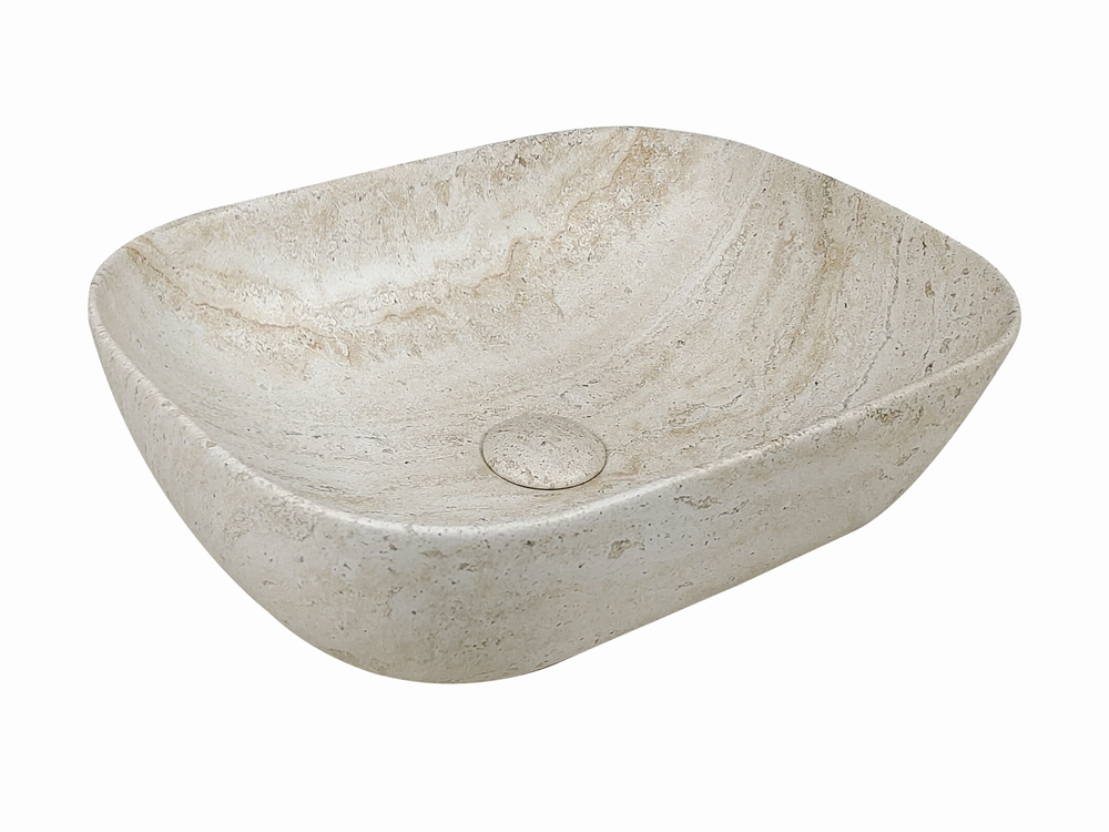 Раковина накладная HOLLER K-6513-SZ4 (450*320*135мм), светлый бетон