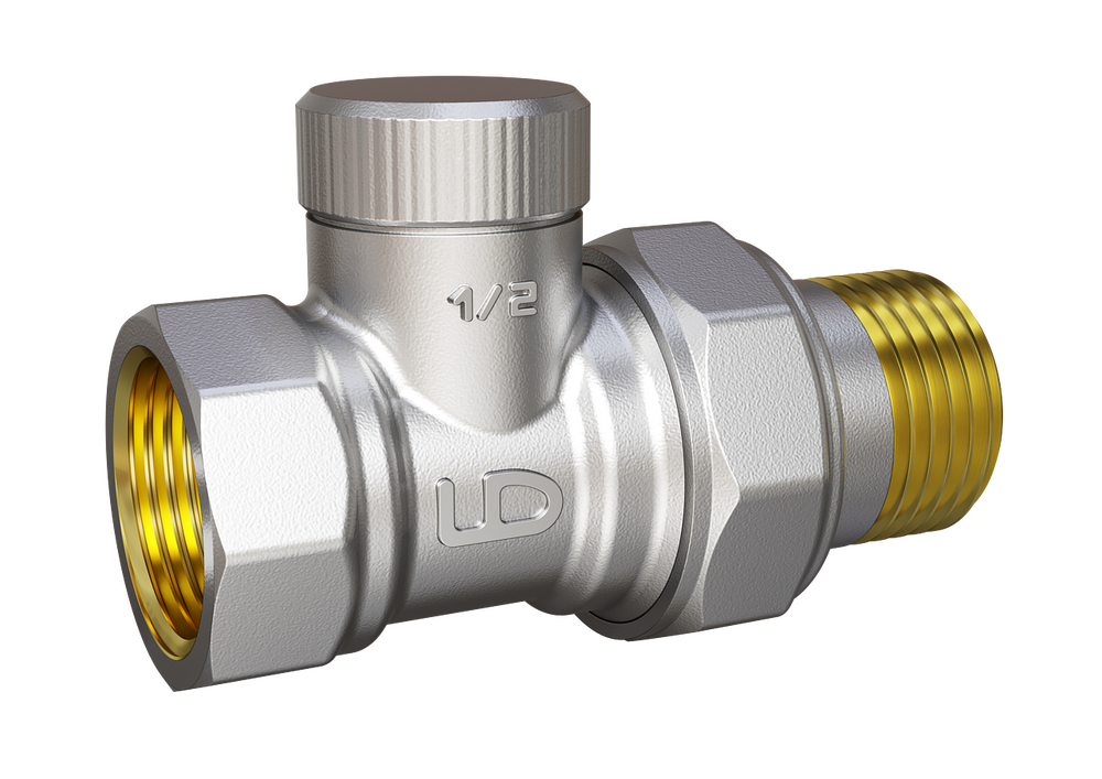 Клапан LD Pride настроечный, для радиатора, прямой 1/2" LD 59.142.1.15