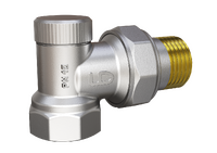 Клапан LD Pride настроечный, для радиатора, угловой 1/2" LD 59.242.1.15