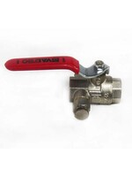 Кран вода VALTEC 1/2 г/г с дренажем и воздухоотводчиком (VT.245.N.04)