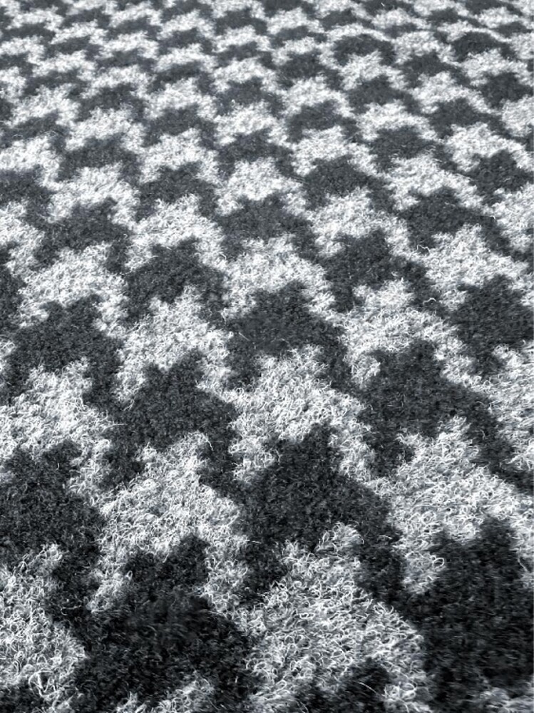 Коврик влаговпитывающий SHAHINTEX Гусиная лапка ТЭМ 50х80 графит 01