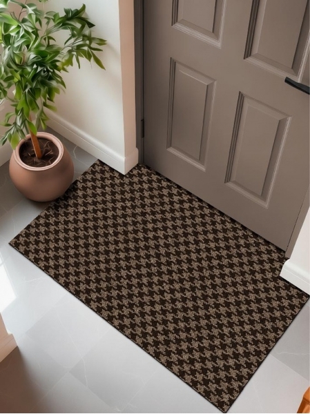 Коврик влаговпитывающий SHAHINTEX Гусиная лапка ТЭМ 50х80 мокко 02