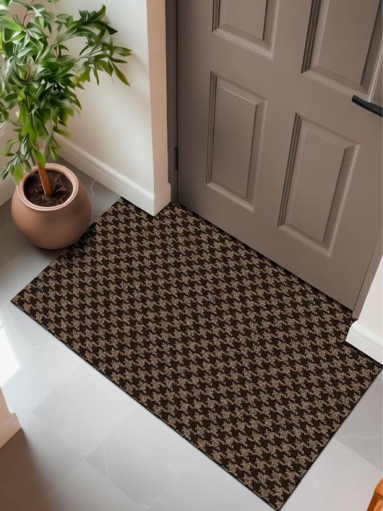 Коврик влаговпитывающий SHAHINTEX Гусиная лапка ТЭМ 50х80 мокко 02