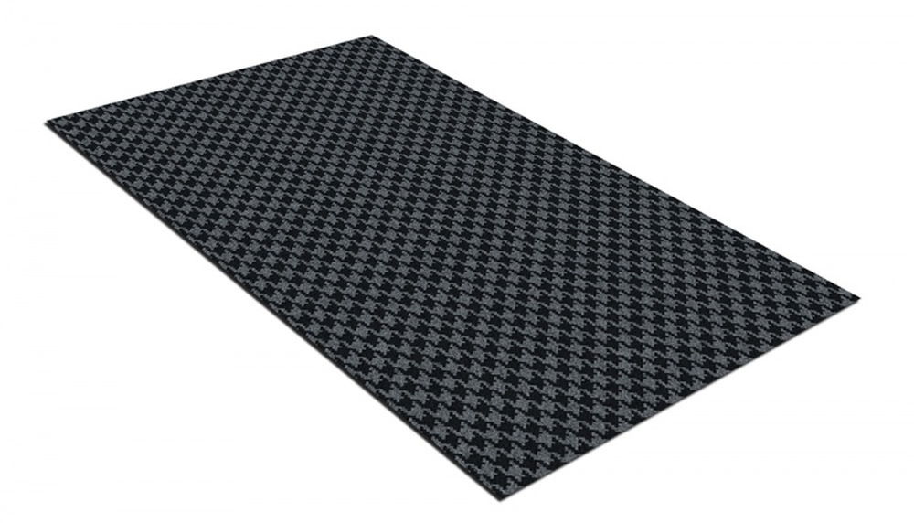 Коврик влаговпитывающий SHAHINTEX Гусиная лапка ТЭМ 67х120 графит 01 S