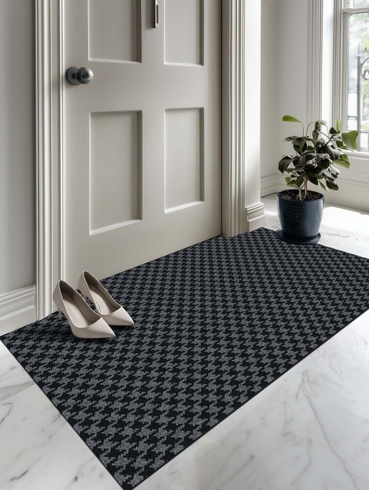 Коврик влаговпитывающий SHAHINTEX Гусиная лапка ТЭМ 67х120 графит 01 S