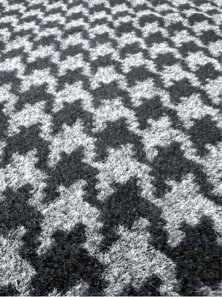 Коврик влаговпитывающий SHAHINTEX Гусиная лапка ТЭМ 67х120 графит 01 S