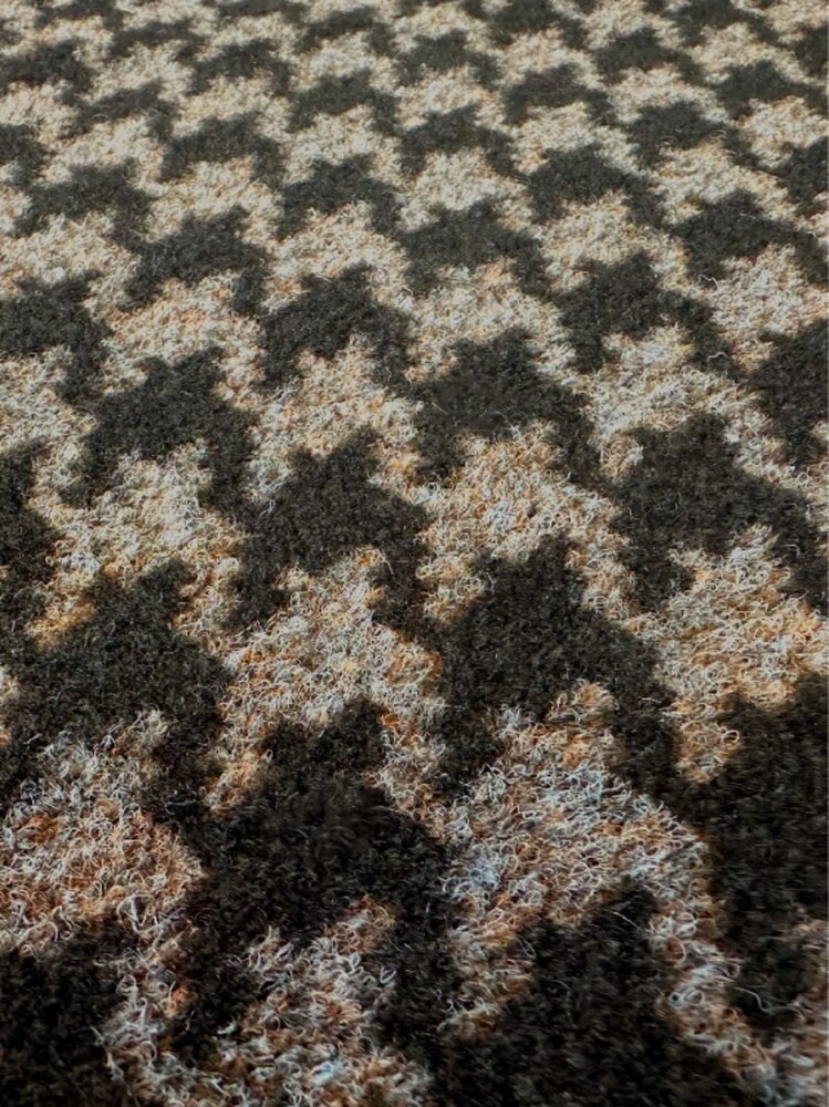 Коврик влаговпитывающий SHAHINTEX Гусиная лапка ТЭМ 67х120 мокко 02 S