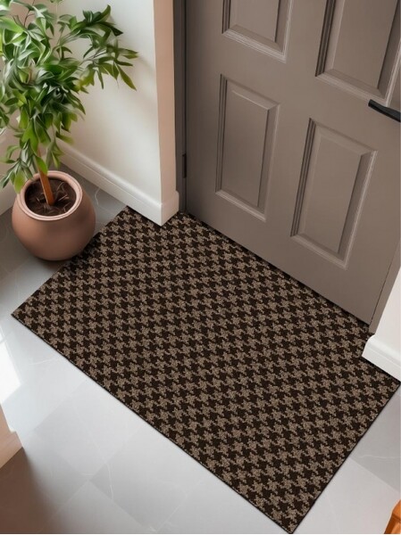 Коврик влаговпитывающий SHAHINTEX Гусиная лапка ТЭМ 67х120 мокко 02 S