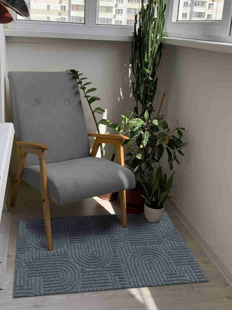 Коврик icarpet ЛАБИРИНТ с тиснением 50х100 серый 01 S