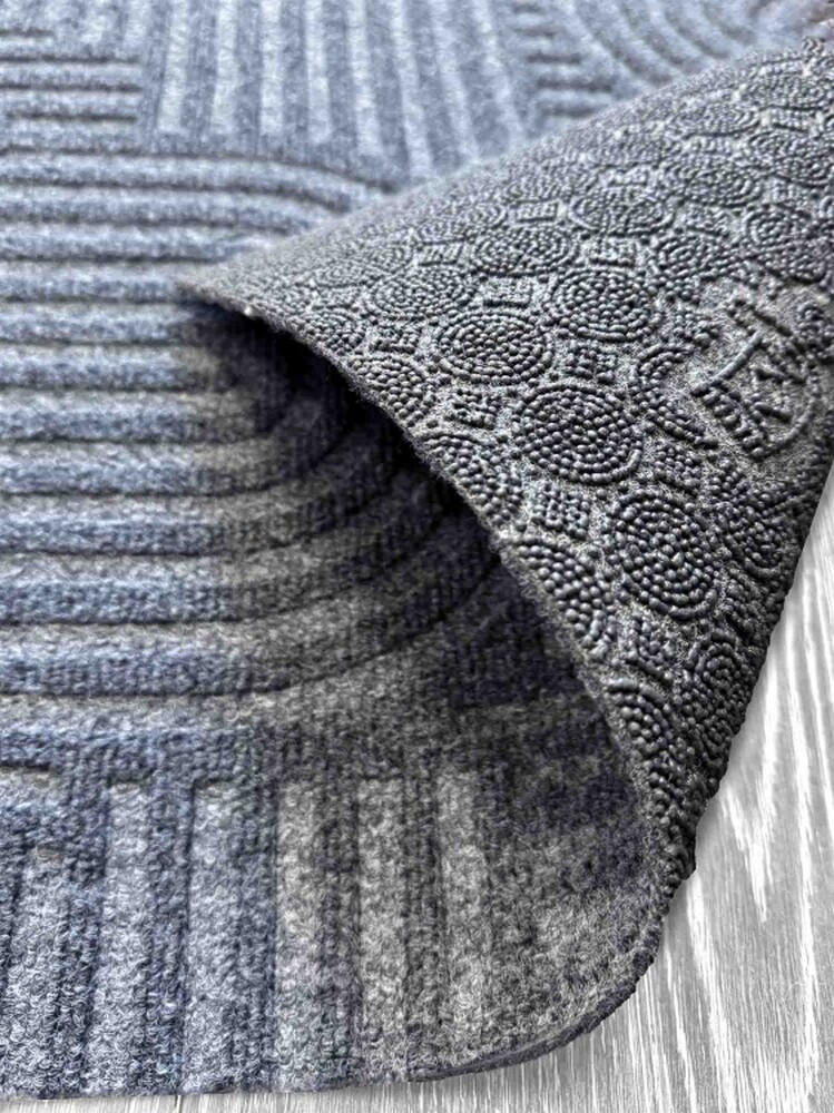 Коврик icarpet ЛАБИРИНТ с тиснением 50х100 серый 01 S