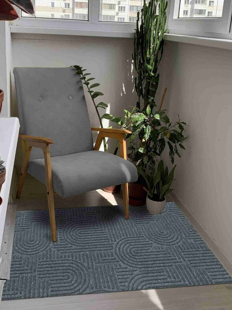 Коврик icarpet ЛАБИРИНТ с тиснением 67х120 серый 01 S