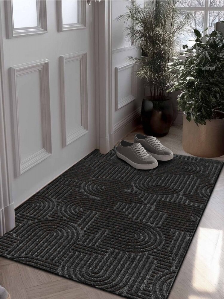 Коврик icarpet ЛАБИРИНТ с тиснением 67х120 чёрный гранит 03 S