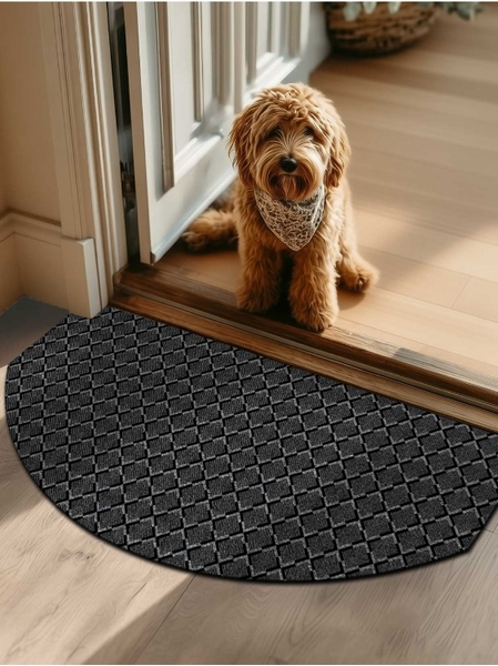 Коврик влаговпитывающий icarpet Каре ТЭМ 50х80 графит 01 