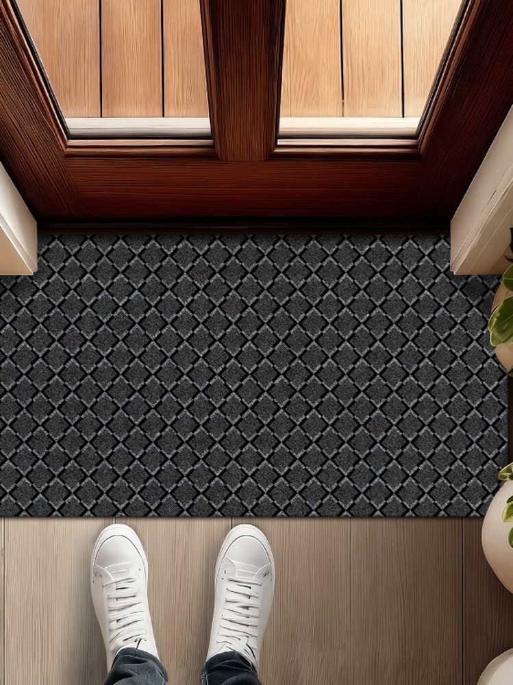 Коврик влаговпитывающий icarpet Каре ТЭМ 50х80 графит 01 