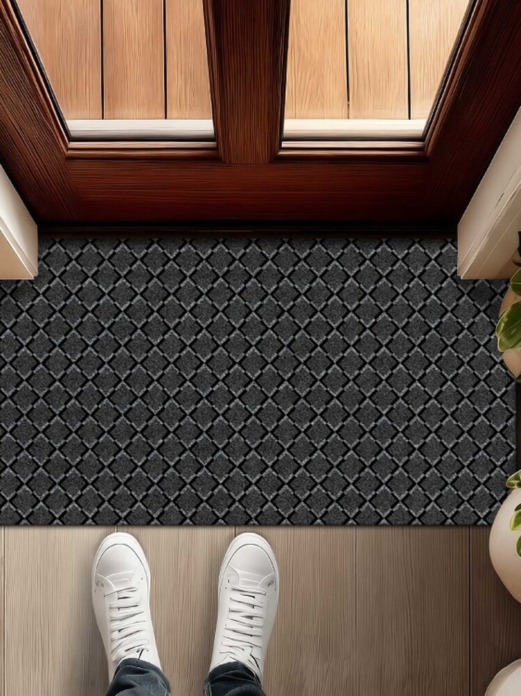 Коврик влаговпитывающий icarpet Каре ТЭМ 50х100 графит 01 S 