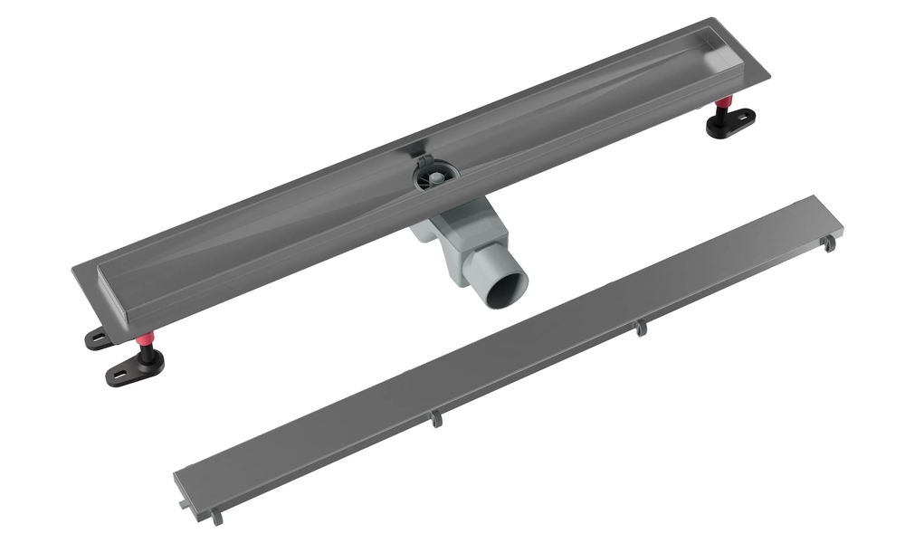 Трап 600 (Оружейная сталь, под плитку) GOOD DOOR ТЛ00058