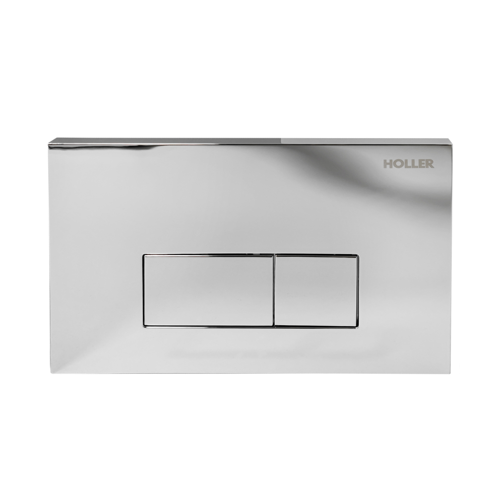  Инсталляция HOLLER MQ102 (комплект 3 в 1) + Унитаз подвесной безободковый HOLLER WALL,белый  + Клавиша смыва HOLLER GPV, хром