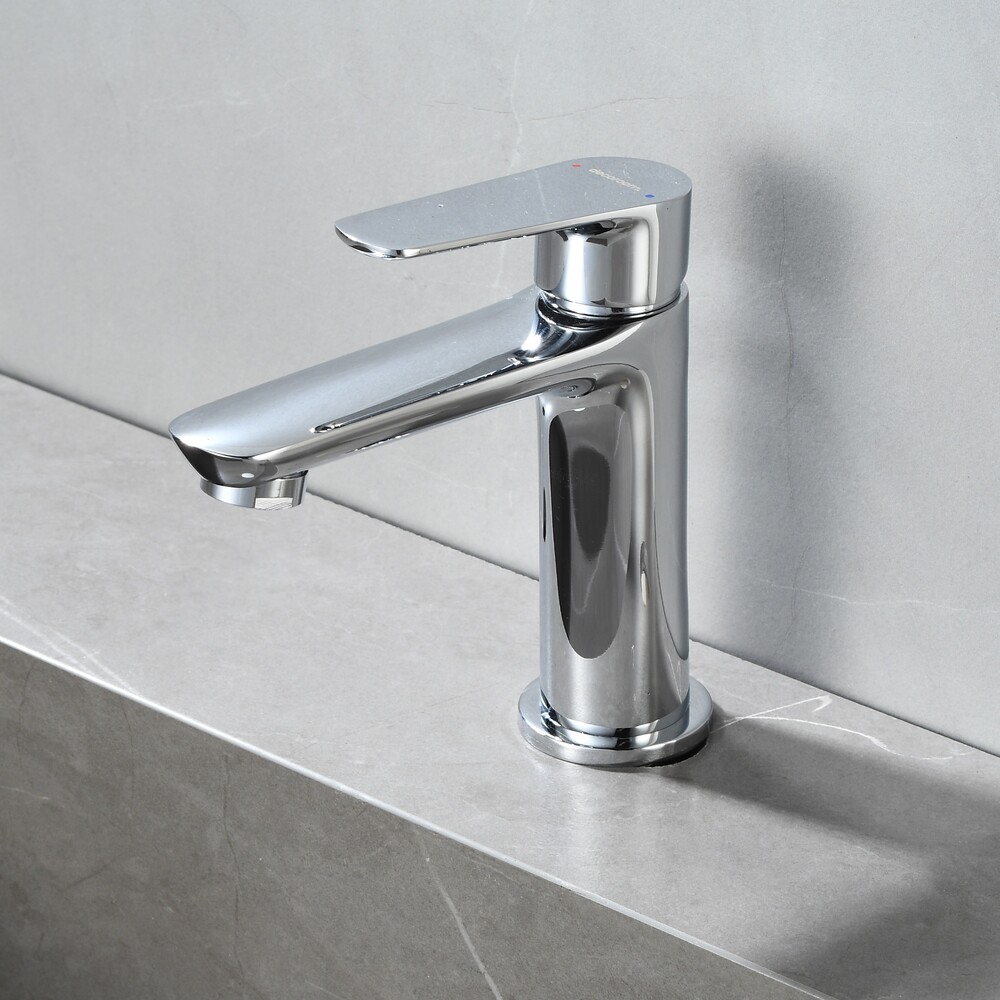DR29011 Смеситель одноручный для умывальника монолитный, хром DECOROOM