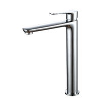 DR29013 Смеситель одноручный для умывальника, высокий, монолитный, хром DECOROOM 