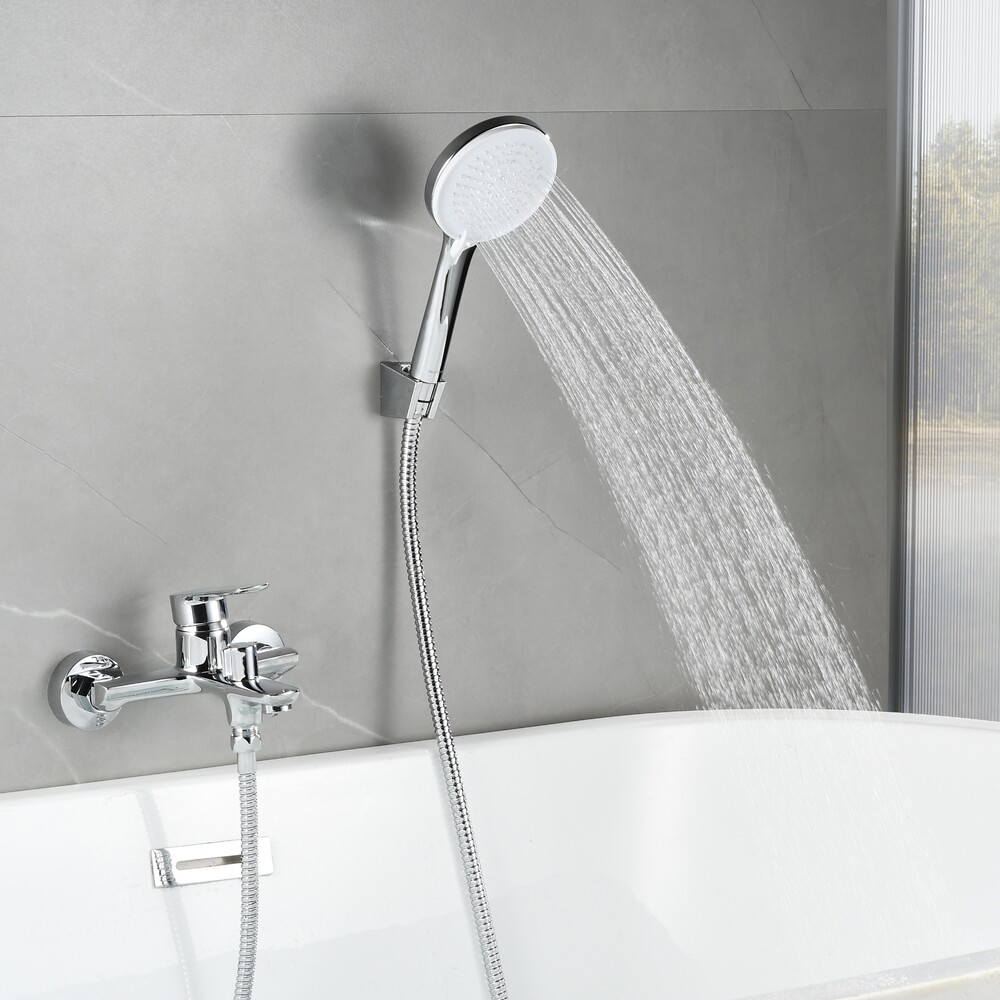 DR29036 Смеситель одноручный для ванны с коротким изливом, хром DECOROOM