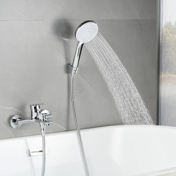 DR29036 Смеситель одноручный для ванны с коротким изливом, хром DECOROOM
