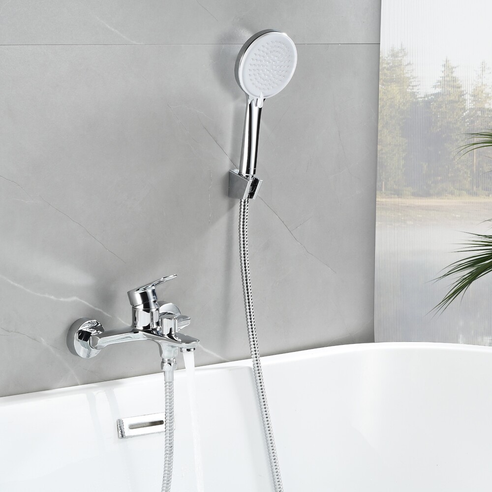 DR29036 Смеситель одноручный для ванны с коротким изливом, хром DECOROOM