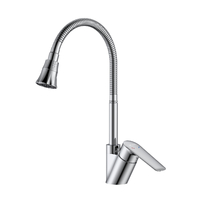 DR27024 Смеситель для кухни с гибким поворотным изливом, DECOROOM