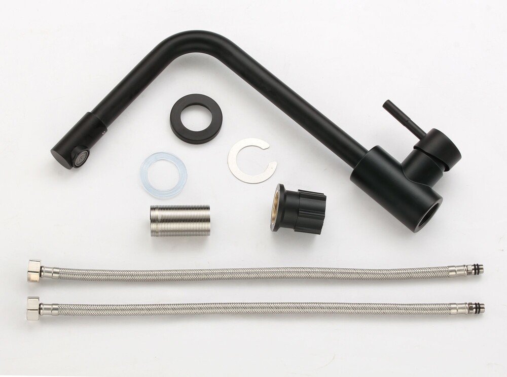 FS8233H   (Смеситель для кухонной мойки черный)