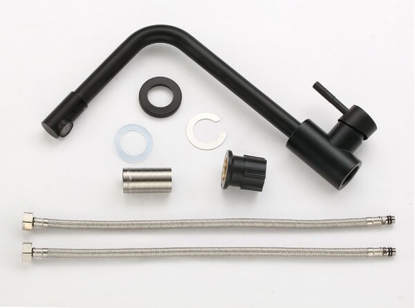 FS8233H   (Смеситель для кухонной мойки черный)