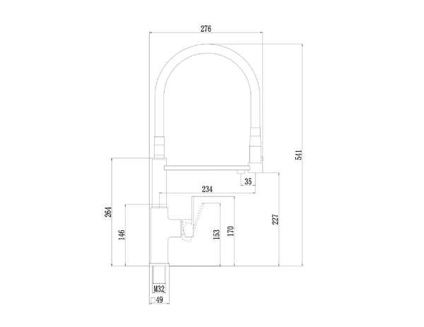 S-L1809C-02 Смеситель Кухня SAVOL под фильтр питьевой воды шар. d=35, на гайке, Бронза, матовый